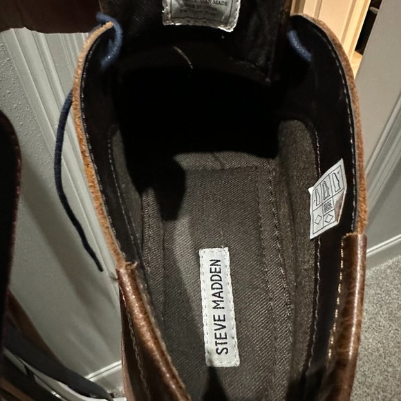 Steve Madden Size 14 Chukka Leather Boots, lightly used - Picture 2 of 5